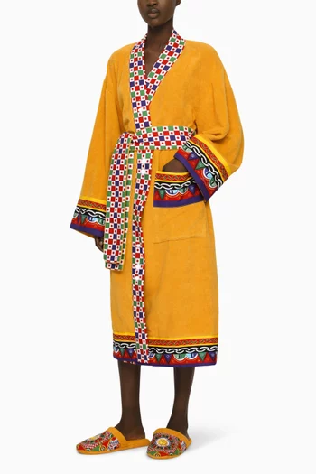 Kimono Bathrobe in Cotton Terry