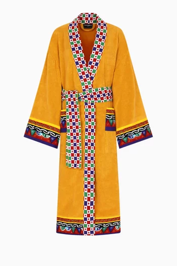 Kimono Bathrobe in Cotton Terry
