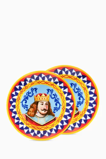 Regina Fruit Plates in Porcelain, Set of 2