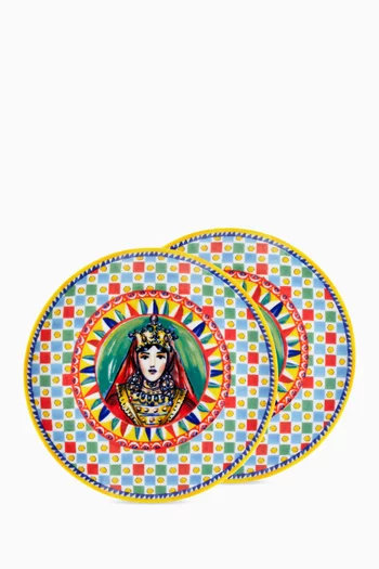 Regina Fruit Plates in Porcelain, Set of 2