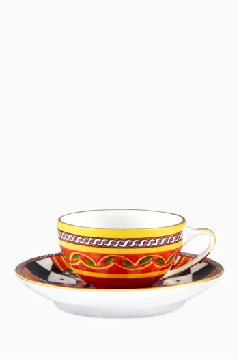 Carretto Cavaliere Espresso Coffee Cup & Saucer Set