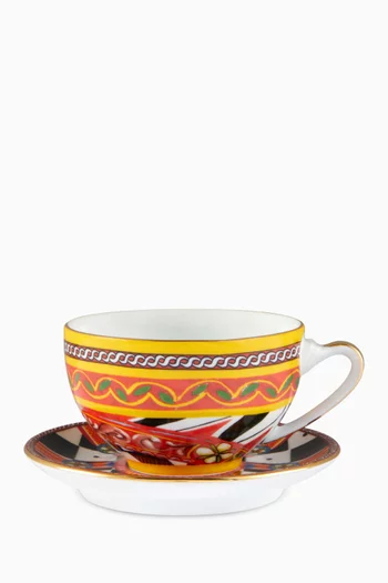 Carretto Cavaliere Tea Cup & Saucer Set