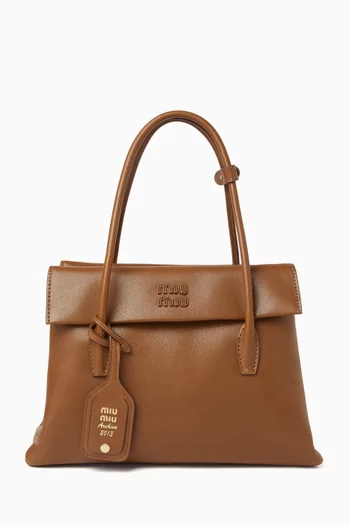 Solitaire Top Handle Bag in Leather