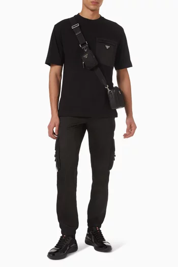 T-shirt in Re‑Nylon & Jersey