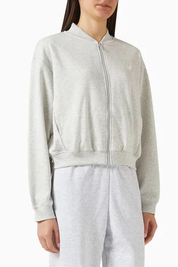 Logo Bomber Jacket in French-terry