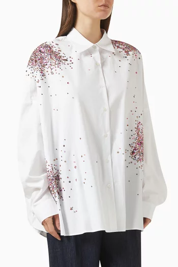 قميص كاسيا مزين بتطريزات