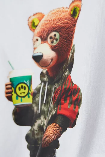 Teddy-print T-shirt in Cotton
