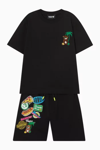 Graphic-print T-shirt in Cotton