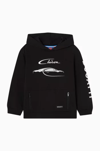 Printed Hoodie in Cotton