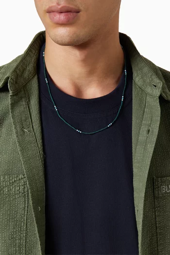 قلادة آفي بخرز بتصميم فضة إسترلينية