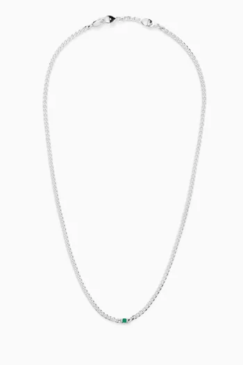 قلادة لايرا بسلسلة وحجر العقيق فضة إسترلينية