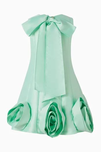 Appliqué Rose Dress