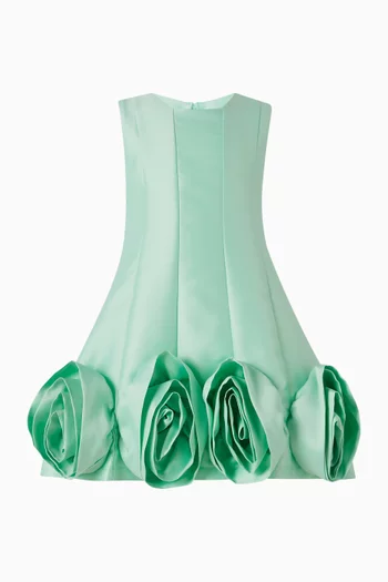 Appliqué Rose Dress