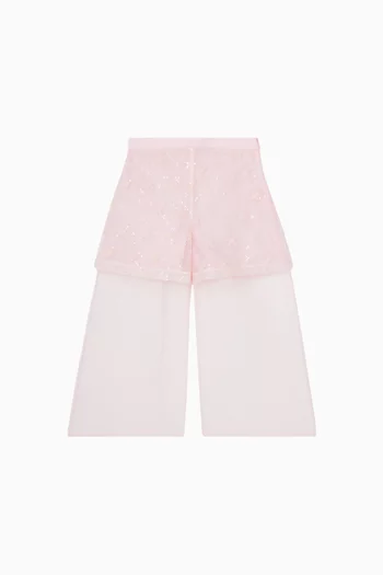 بنطال بنقشة زهور