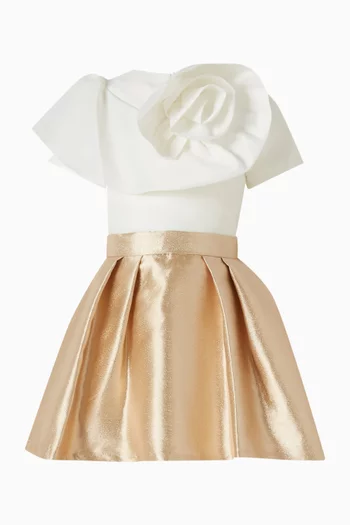 Rose Appliqué Blouse