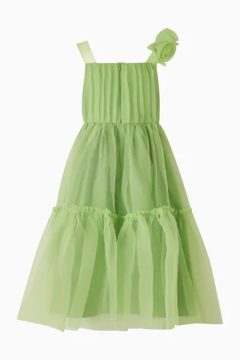 One-Shoulder Dress in Tulle