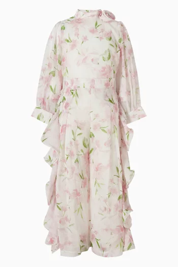 بلوزة بنقشة زهور