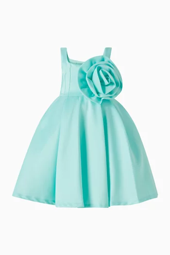 3D Rose Applique Dress