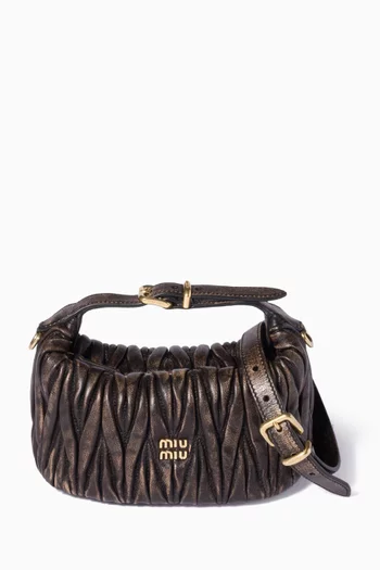 حقيبة ميني جلد مبطن