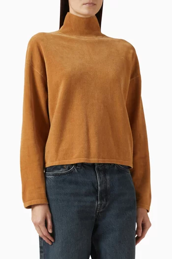 Mockneck Sweater in Chenille