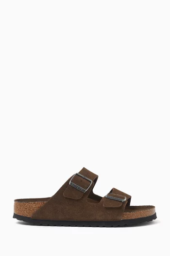 Arizona Soft Footbed Sandals in Suede Leather