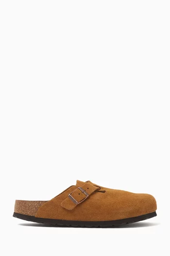 Boston Soft Footbed Clogs in Suede