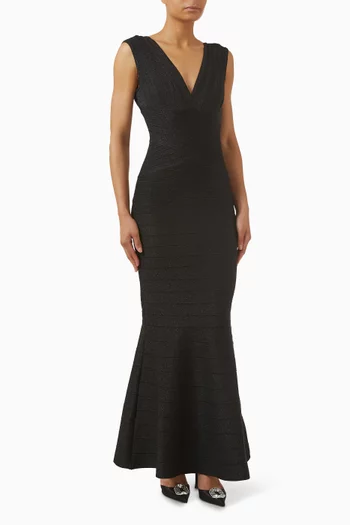 فستان سهرة ميرا بأشرطة