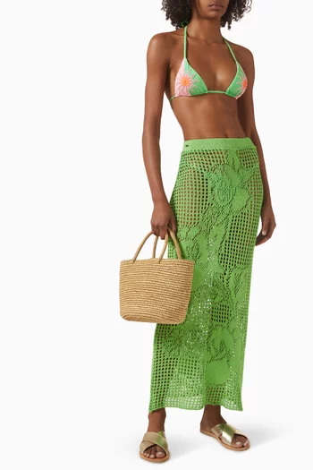 تنورة تانو طويلة بروكيد