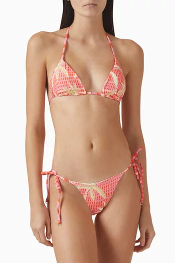 قطعة بيكيني علوية بالمي بتصميم بوجهين