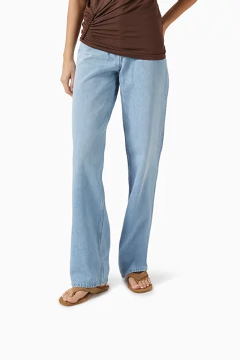 Flat Thong Sandals in Suede