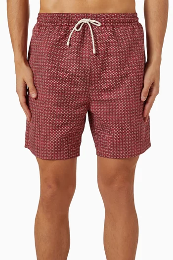 شورت سباحة بنقشة زهور نايلون