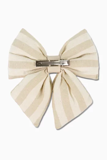 Klasina Bow Clip in Linen