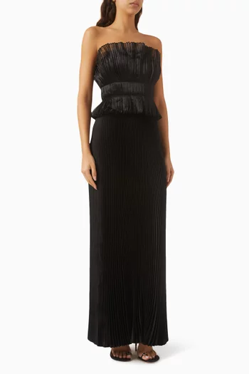 Masquerade Pleated Gown