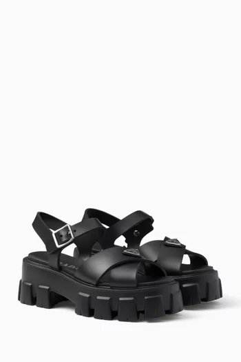 Monolith Sandals in Rubber