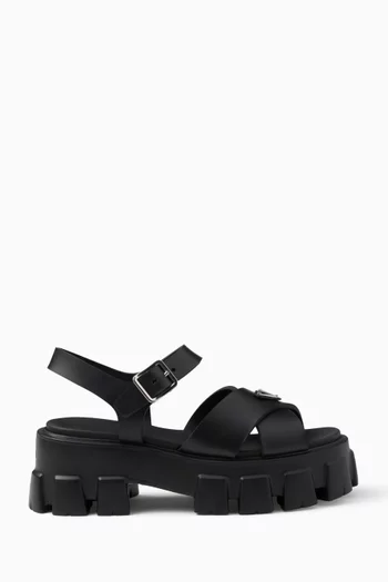 Monolith Sandals in Rubber
