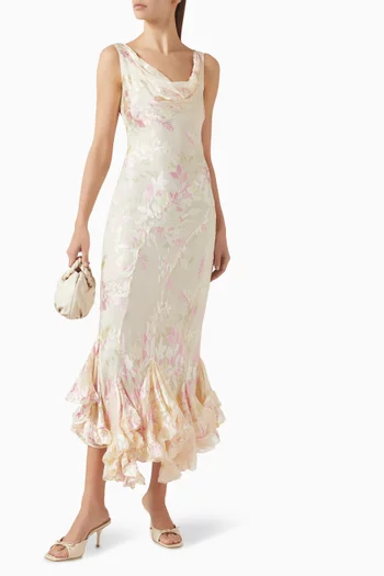 Evanthe Dress in Silk-rayon