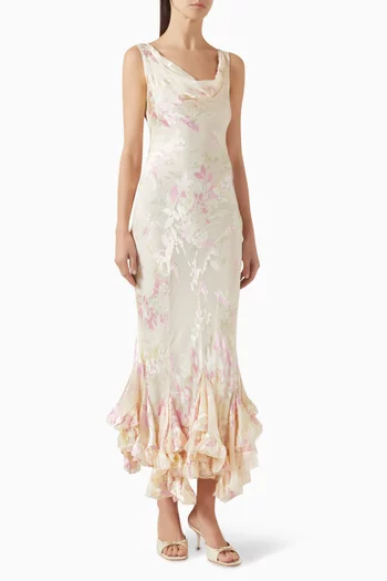 Evanthe Dress in Silk-rayon