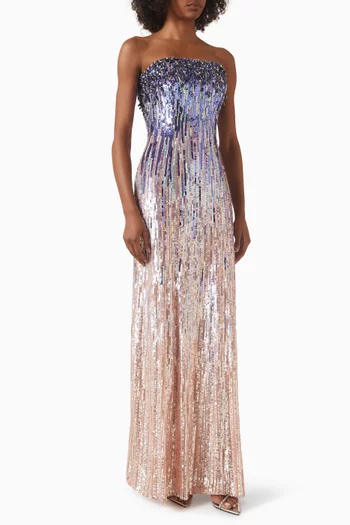 Honesty Sequin-embellished Gown