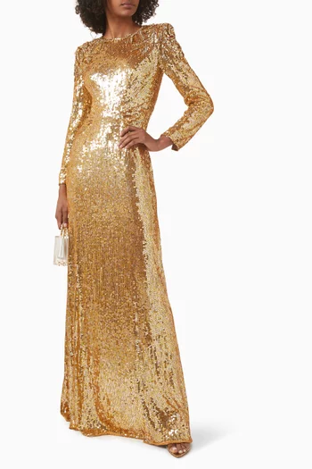 Dulcet Sequin-embellished Gown