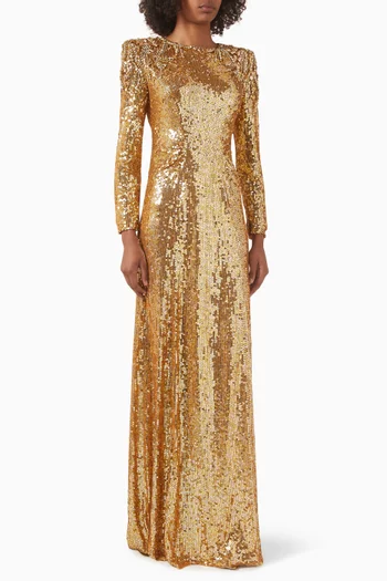 Dulcet Sequin-embellished Gown