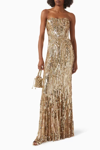 Euphoria Sequin-embellished Gown