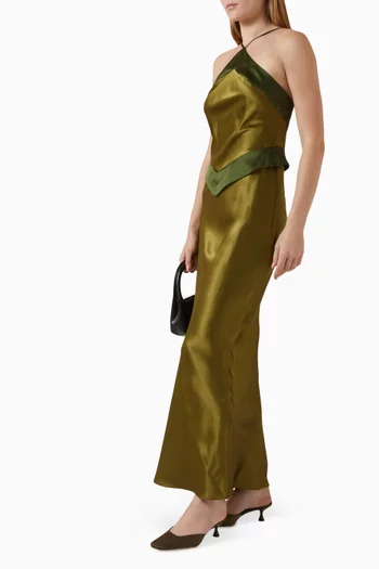 فستان جيليان طويل حرير