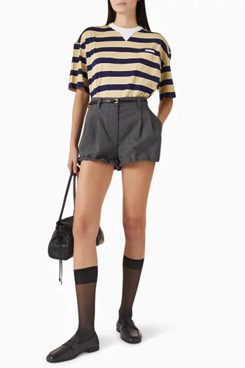 تي شيرت بايادير بنقشة مخططة قطن ليسل