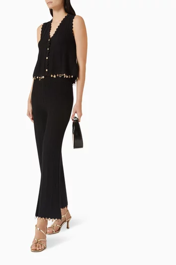 Charm-trim Top in Cotton Blend