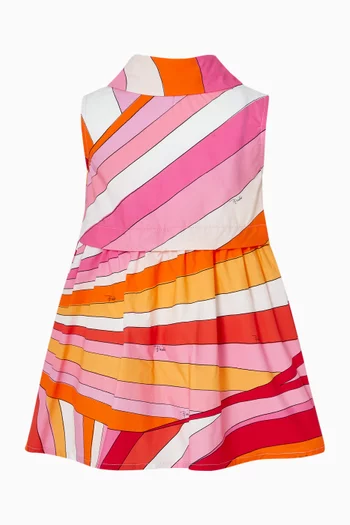 فستان بنقشة قطن