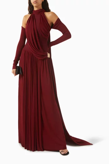 Eira Drape Dress in Jersey