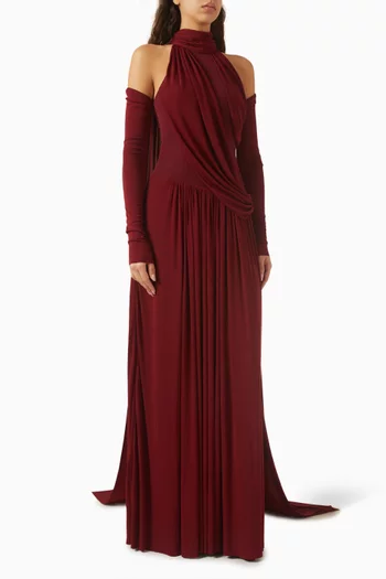 Eira Drape Dress in Jersey