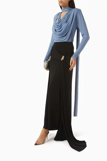 تنورة دينفل طويلة