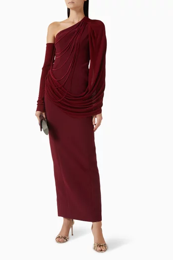 Bristol Drape Dress in Jersey