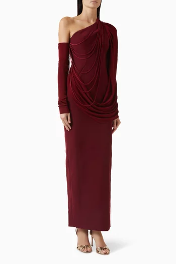 Bristol Drape Dress in Jersey